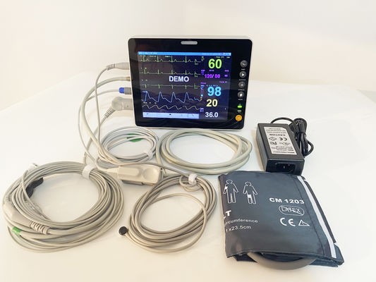 Portable Multi Parameter Patient Monitor with 1 Year Warranty 2 Years Shelf Life and 7-Channel ECG for ICU Use