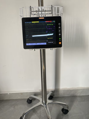 8 Inch Portable Human Use Multi Parameter Patient Monitor with 7-Channel ECG and 3-Level Alarm