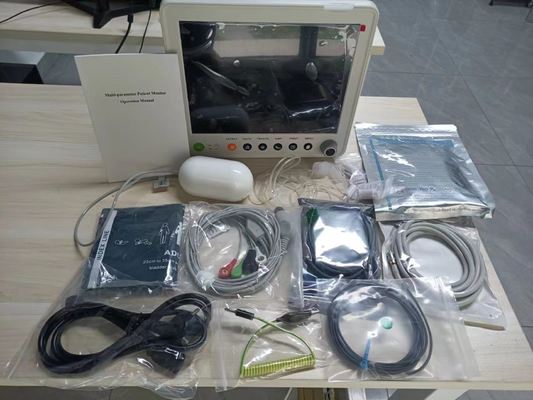 12.1inch Multi Parameter Patient Monitor with 6 Parameters and ETCO2 Optional for ICU and Bedside Use