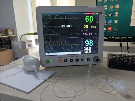 12.1inch Multi Parameter Patient Monitor with 6 Parameters and ETCO2 Optional for ICU and Bedside Use