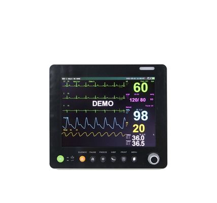 15 Inch Portable Multi Parameter Patient Monitor with Optional 2 IBP 1 Year Warranty and 2 Years Shelf Life