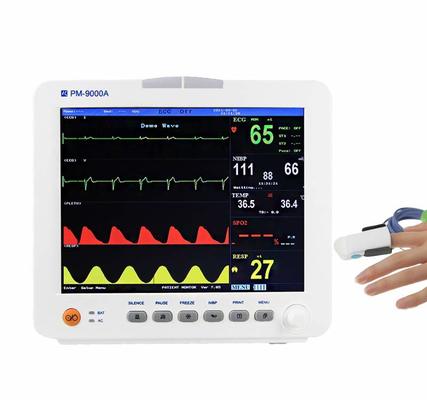 ISO FSC Approved Multi Parameter Patient Monitor with 7 Languages Support and 2 Years Shelf Life for Hospital Clinic Home Nursing