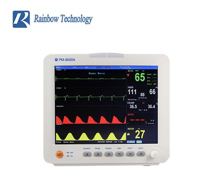 ISO FSC Approved Multi Parameter Patient Monitor with 7 Languages Support and 2 Years Shelf Life for Hospital Clinic Home Nursing