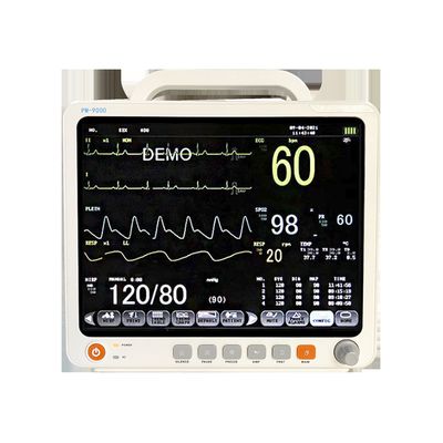 Rainbow PM-9000A+ 12.1 Inch Color TFT Display Multi Parameter Patient Monitor with 1 Year Warranty and 2 Years Shelf Life