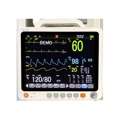 Rainbow PM-9000A+ 12.1 Inch Color TFT Display Multi Parameter Patient Monitor with 1 Year Warranty and 2 Years Shelf Life