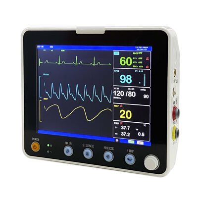Portable 6 Parameters Multi Parameter Patient Monitor with 8-inch Color TFT Display for Hospital and Clinic