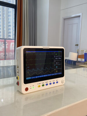 Portable 10-Inch Ambulance Ward Medical ECG Monitor Multi-Parameter Critical Care Portable Cardiac Monitor