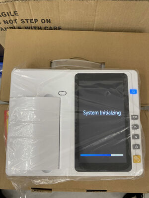 6-Channel 7 Inch LCD Screen Handheld Medical ECG/EKG Device with Power Source for Hospitals