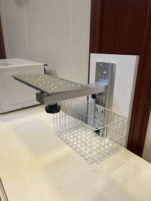 Height Adjustable Aluminum Alloy Patient Monitor Stand Wall Mount Bracket for Hospital Ward Use