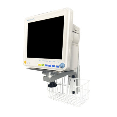 Height Adjustable Metal Wall Mount Bracket for Patient Monitor Support Arm in Hospital Ward