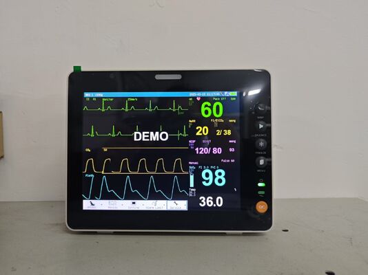 8 Inch Color LCD Display Multi Parameter Patient Monitor ISO Certified Class II Instrument with 1 Year Warranty