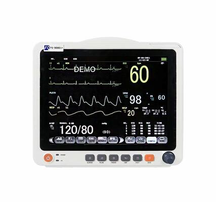 Portable 12.1 Inch TFT Touch Screen 6 Parameters Color Display Cardiac Monitor for Hospital