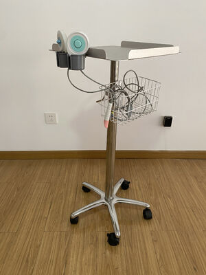 Adjustable Aluminum Alloy Patient Monitor Trolley with OEM Support for Hospital Use
