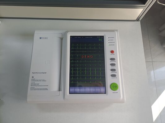 ECG Machine 12 Channel Portable Handheld EKG Monitor with 10.2" Color Touch Screen and Built-in Battery