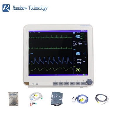 15 Inch Multi Parameters Clinical Analytical Instruments Bedside Vital Signs Monitor