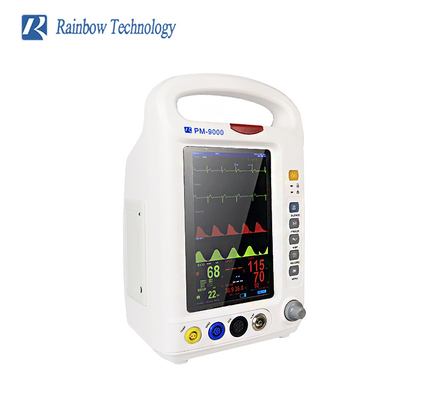 Use Friendly Multi Parameter Patient Monitor ECG/ HR/ RESP/ SPO2/ NIBP/ TEMP