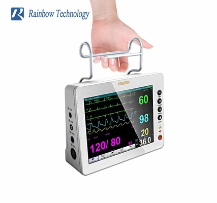 8 Inch Display Size Parameter Patient Monitor With AC/DC/Battery Power Supply