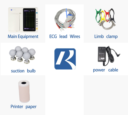 6 Channel Electrocardiograph System Six Channel ECG Device ECG-8206