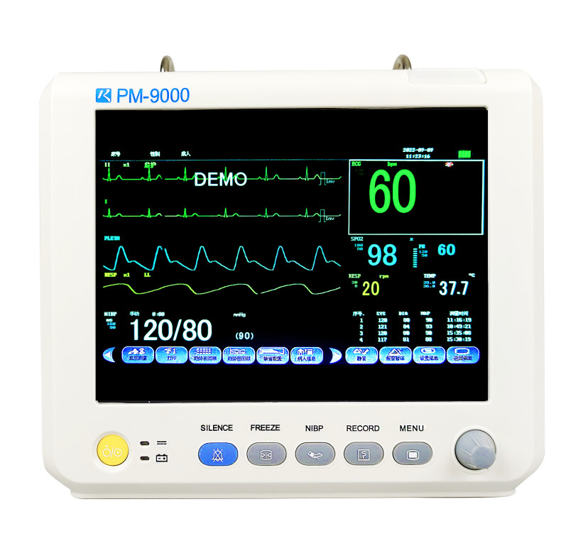 Spo2 Multiparameter Machine 7 Inch Multi Parameter Patient Monitor With NIBP Spo2 For Clinical ...