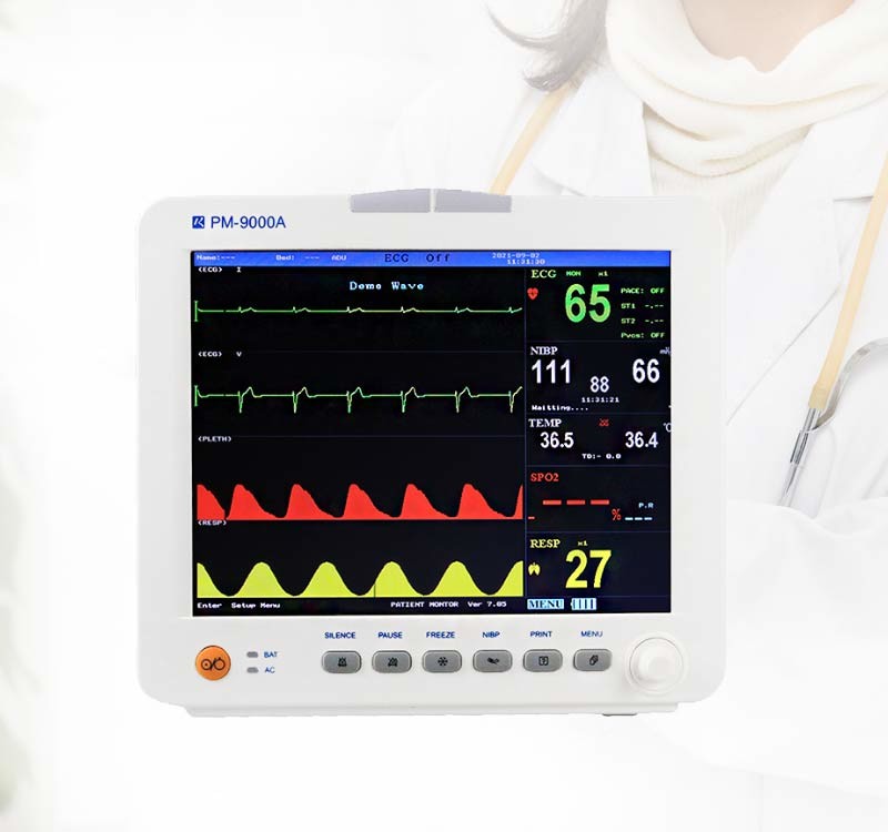 Small 8 Inch Multiparameter Patient Monitor For Hospital CUU ICU Vital ...