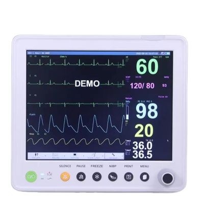 12.1'' Color TFT LCD Multiparameter Patient Monitor with 1 Year Warranty and Compact 30*27*30CM Design