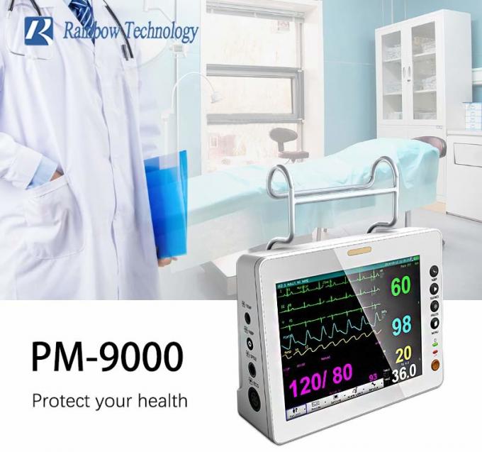 Iso Compatable Monitor ISO Wall Mounted Portable Patient Monitor Multiparameter 8In With Audio ...